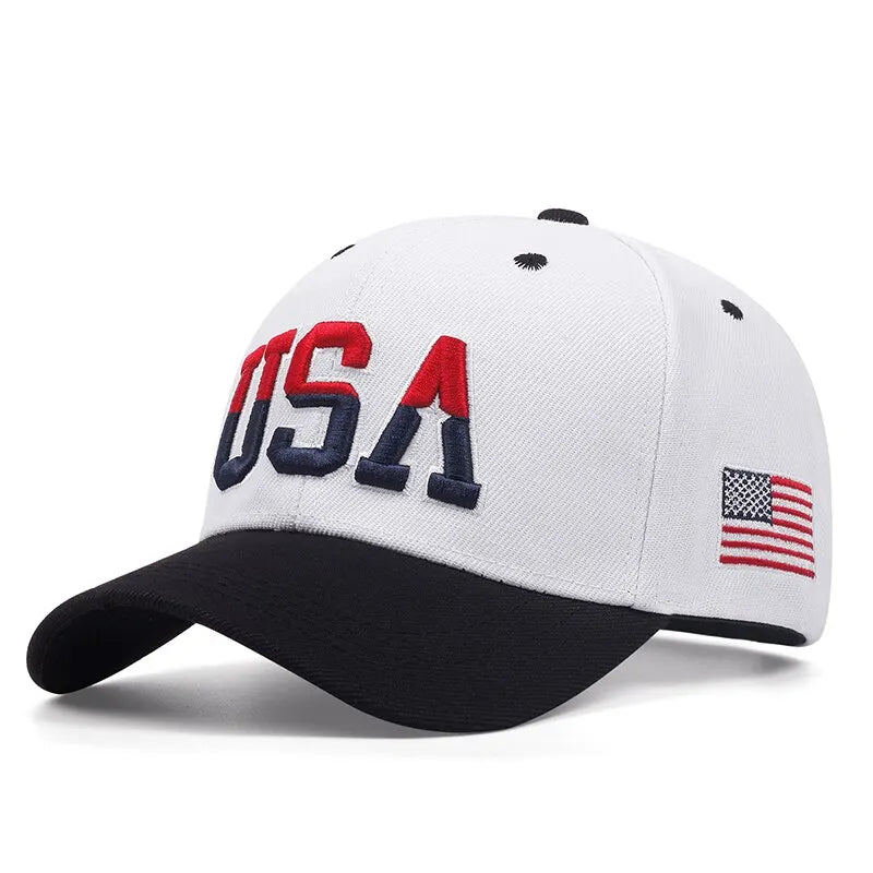 2024 New Fashion Fastball Cap Classic USA Embroidered American Flag Baseball Caps For Men Women Snapback Hat Unisex Hip Hop Hats