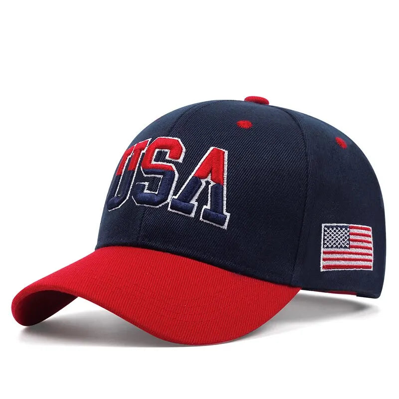 2024 New Fashion Fastball Cap Classic USA Embroidered American Flag Baseball Caps For Men Women Snapback Hat Unisex Hip Hop Hats