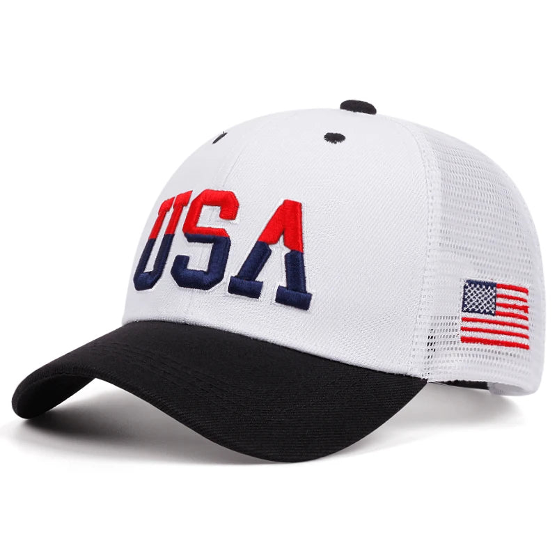 2024 New Fashion Fastball Cap Classic USA Embroidered American Flag Baseball Caps For Men Women Snapback Hat Unisex Hip Hop Hats