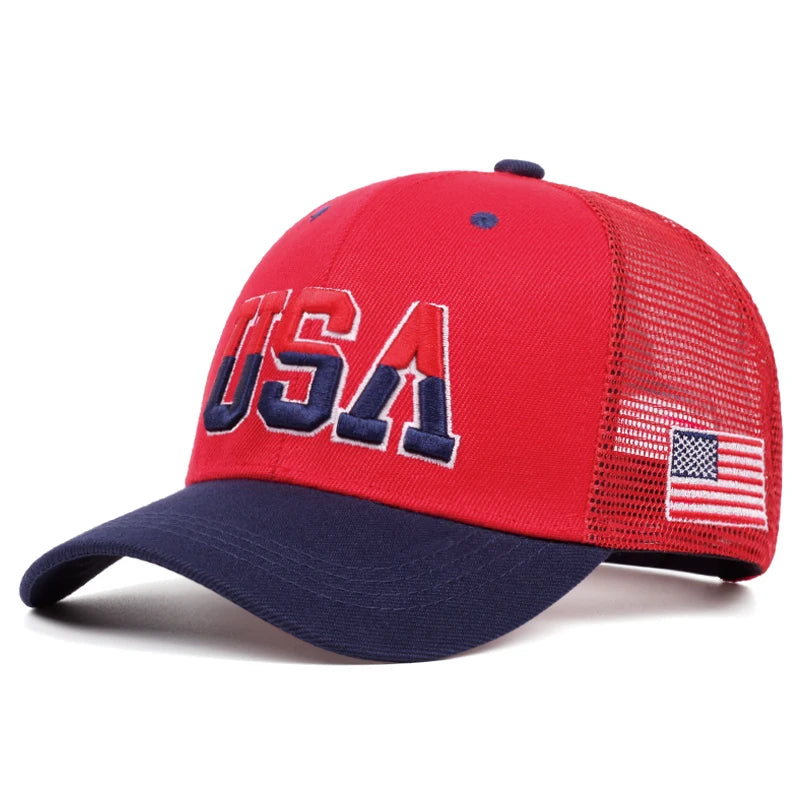 2024 New Fashion Fastball Cap Classic USA Embroidered American Flag Baseball Caps For Men Women Snapback Hat Unisex Hip Hop Hats